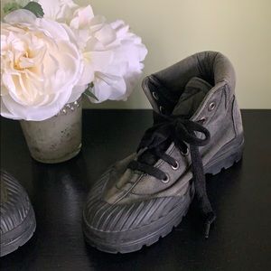 GUESS Black Distressed Combat Boots